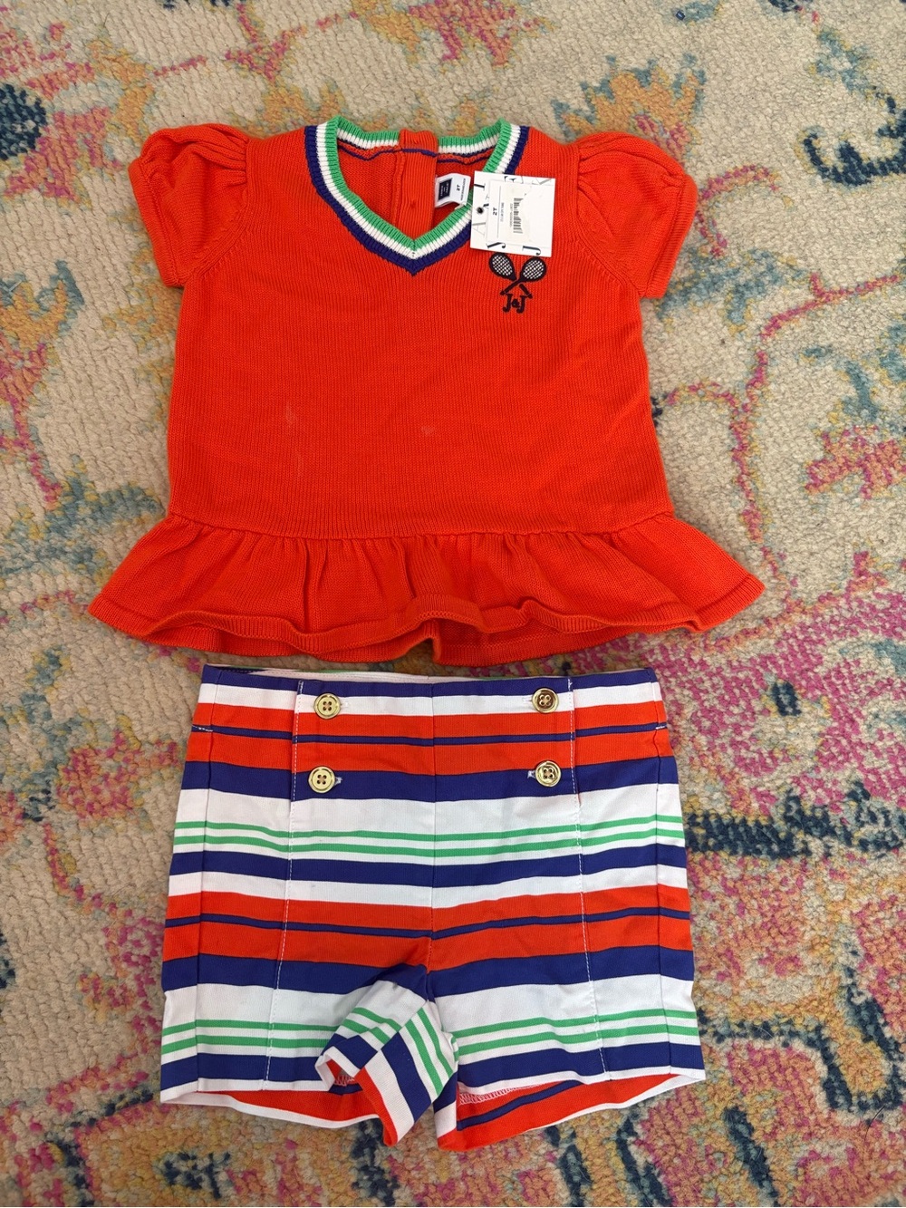 NWT Janie and Jack tennis set